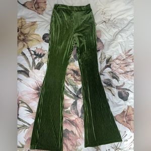 SHEIN Velvet green pants. Size 6